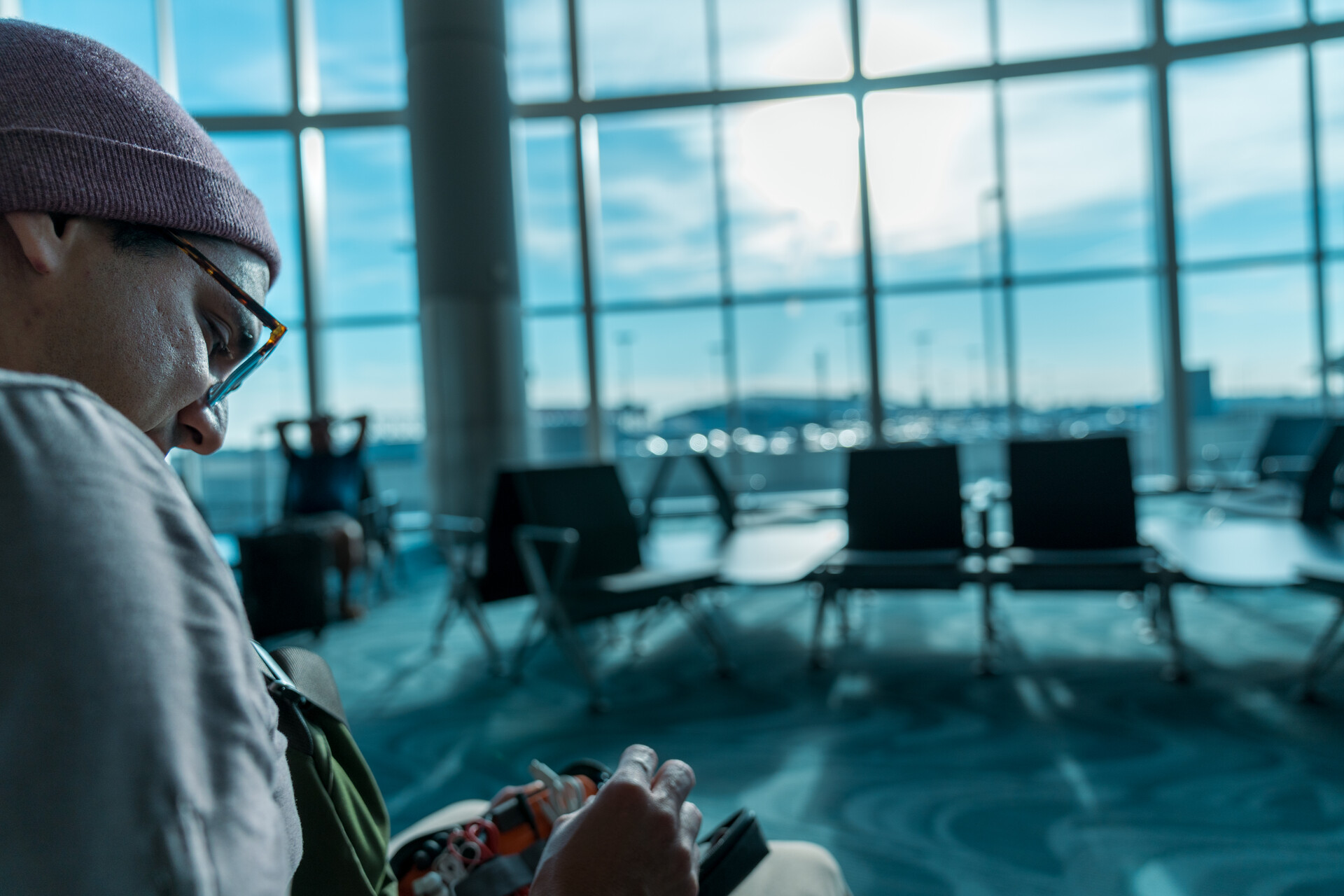 Waiting at the airport